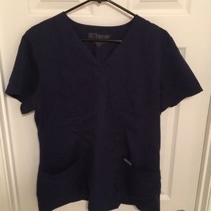 NAVY blue scrub top